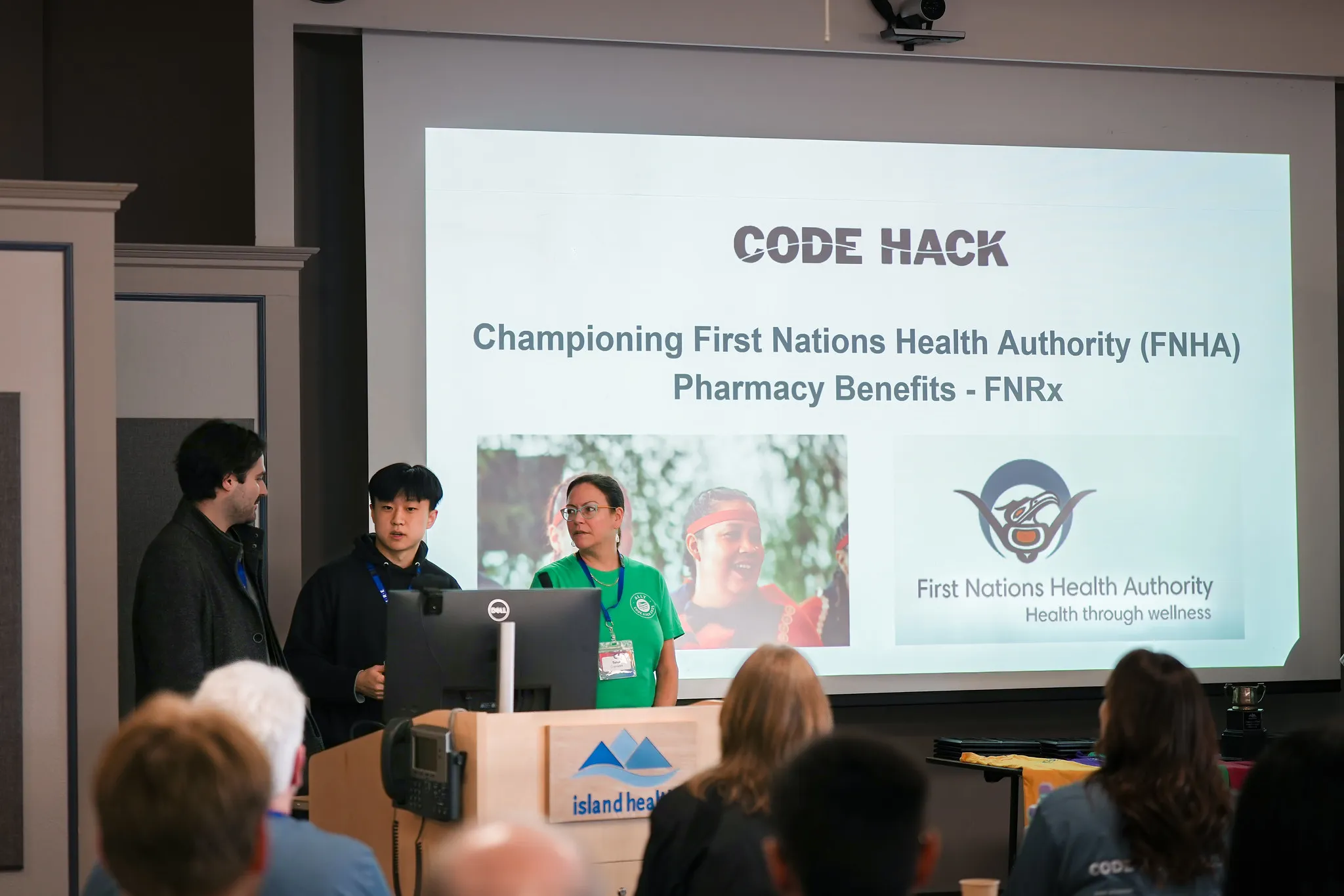 FNHA pharmacy benefits team at Code Hack 2025