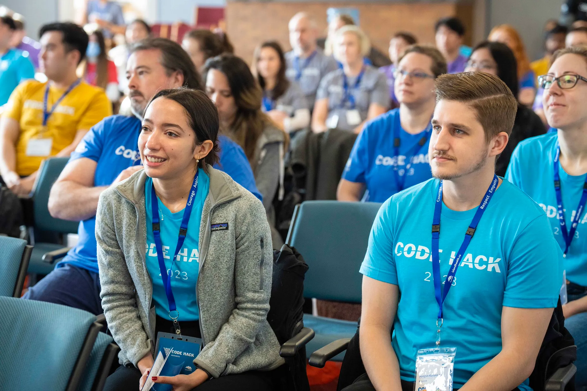 Kickoff session at Code Hack 2023, the first event after the pandemic