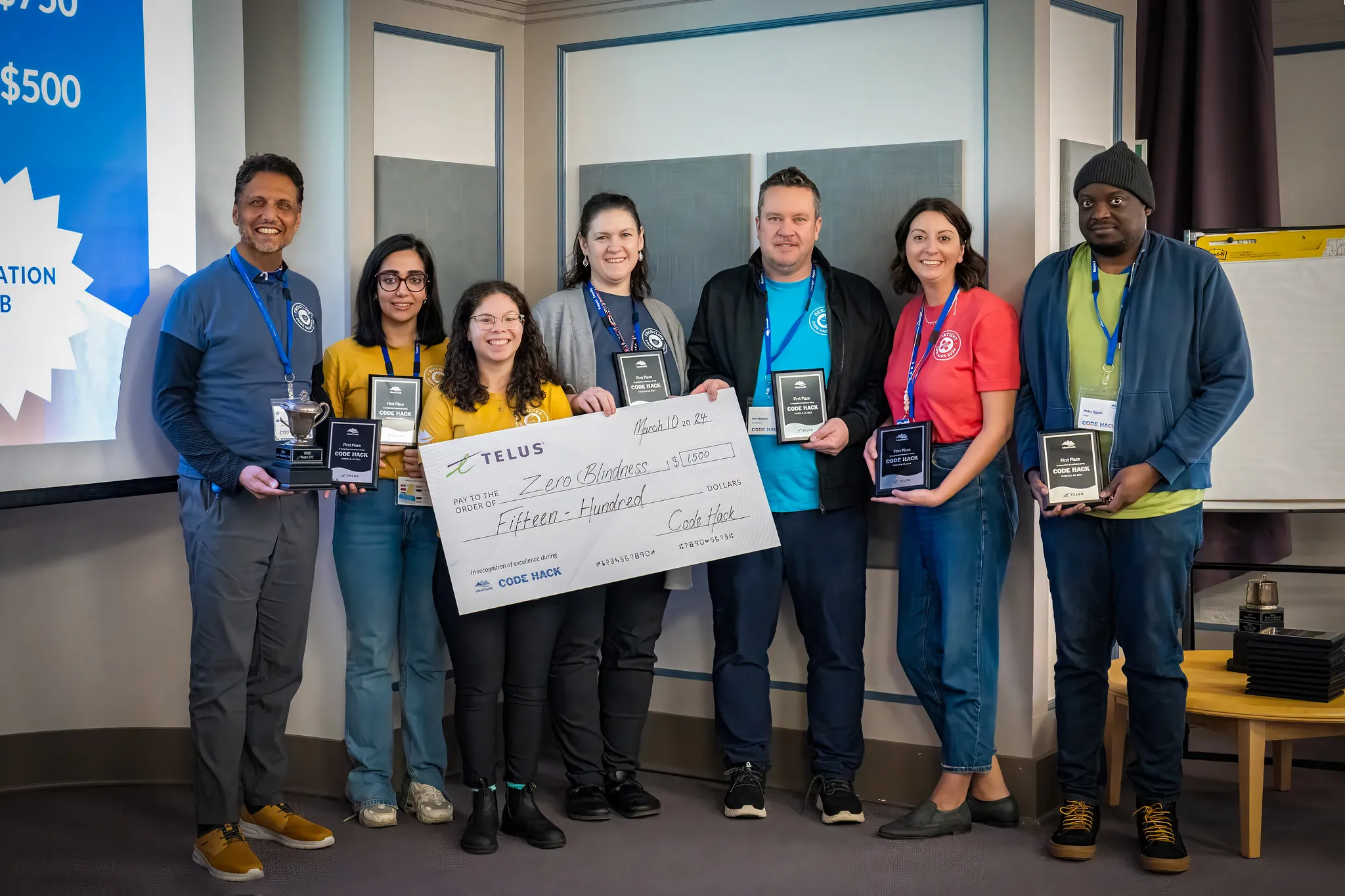 Winning team at Code Hack 2024