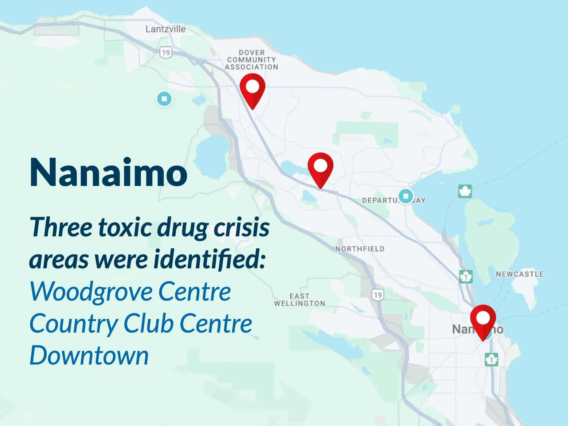 Nanaimo crisis area had three epicenters